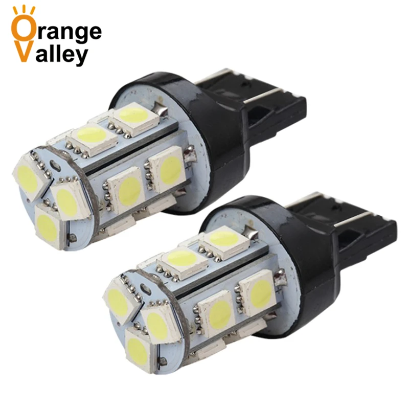 1 шт. большая акция T20 W21/5 Вт 7443 13 SMD 5050 LED чистый белый Автомобильный источник света