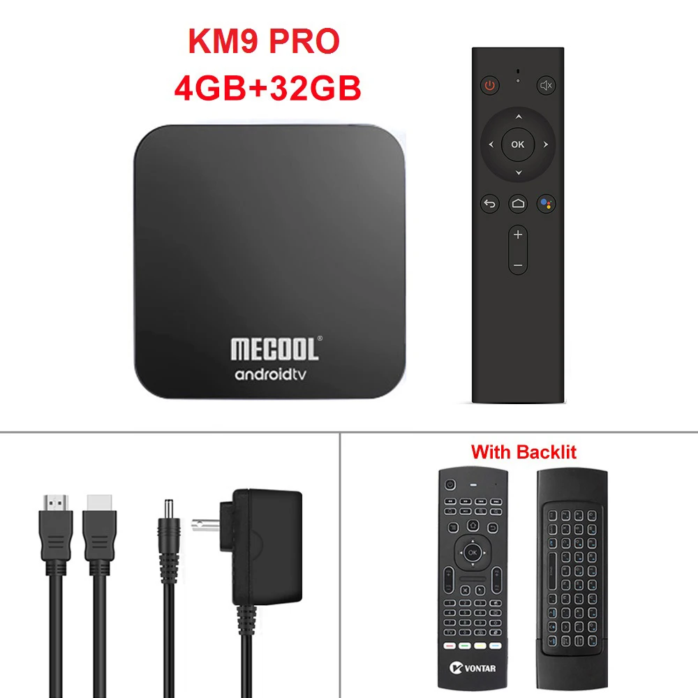 KM9 PRO 4G32G mx3 Android tv 9,0 Google Сертифицированный MECOOL KM9 PRO 4 ГБ 32 ГБ Android 9,0 tv Box Amlogic S905X2 4 K Voice 2,4G 5G Dual Wifi BT4.0 KM9A tv - Цвет: KM9 PRO 4G32G mx3