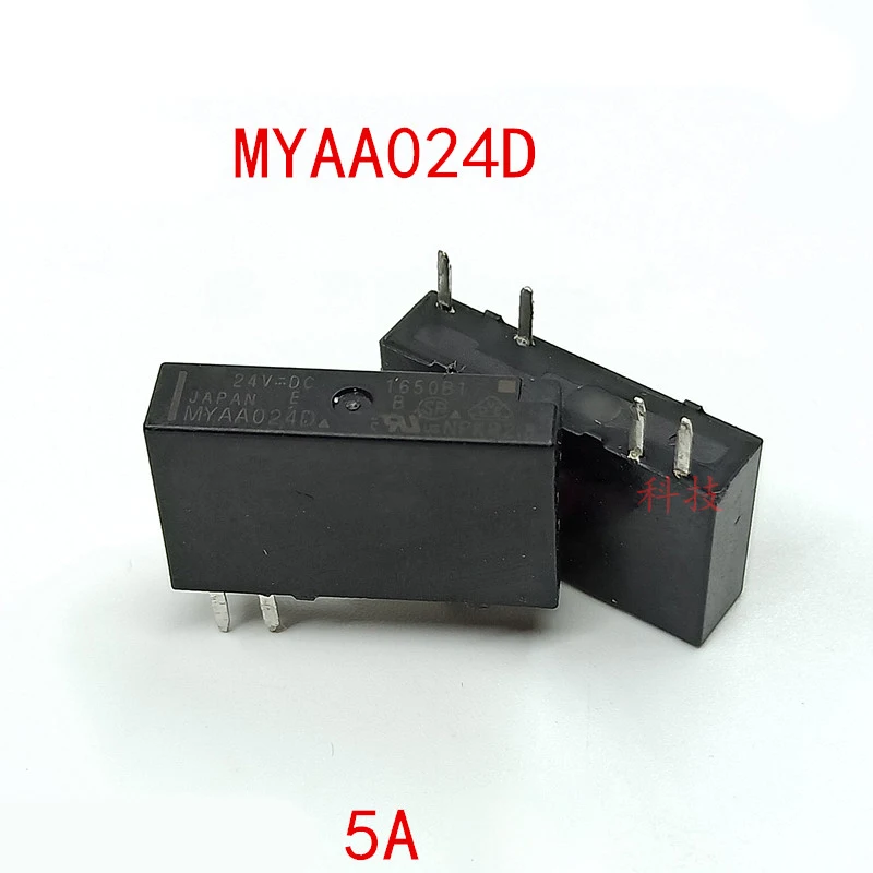 

New 100% 10pcs/lot MYAA024D 24V 5A 4pin