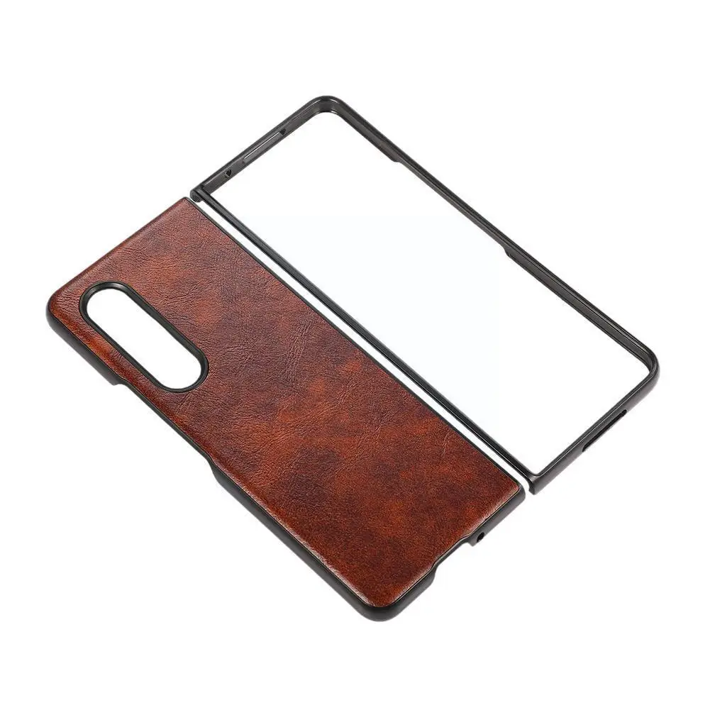 

Litchi Cross Pattern For Samsung Z FOLD 3 Folding Lightweight Phone Protective Screen Dust-proof Shell Scratch-proof Case C R5O3