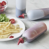 silicone jam squeeze bottle tomato sauce salad seasoning pot oyster soy barbecue tool