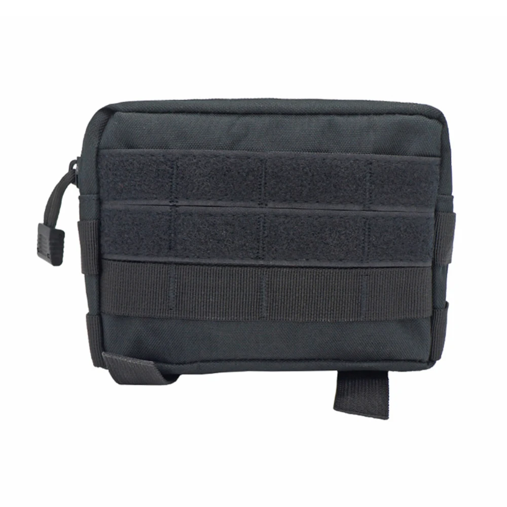 Тактическая Сумка Molle EDC многофункциональная поясная сумка на талию сумка утилита Чехлы для телефона для спорта активного отдыха - Цвет: Черный