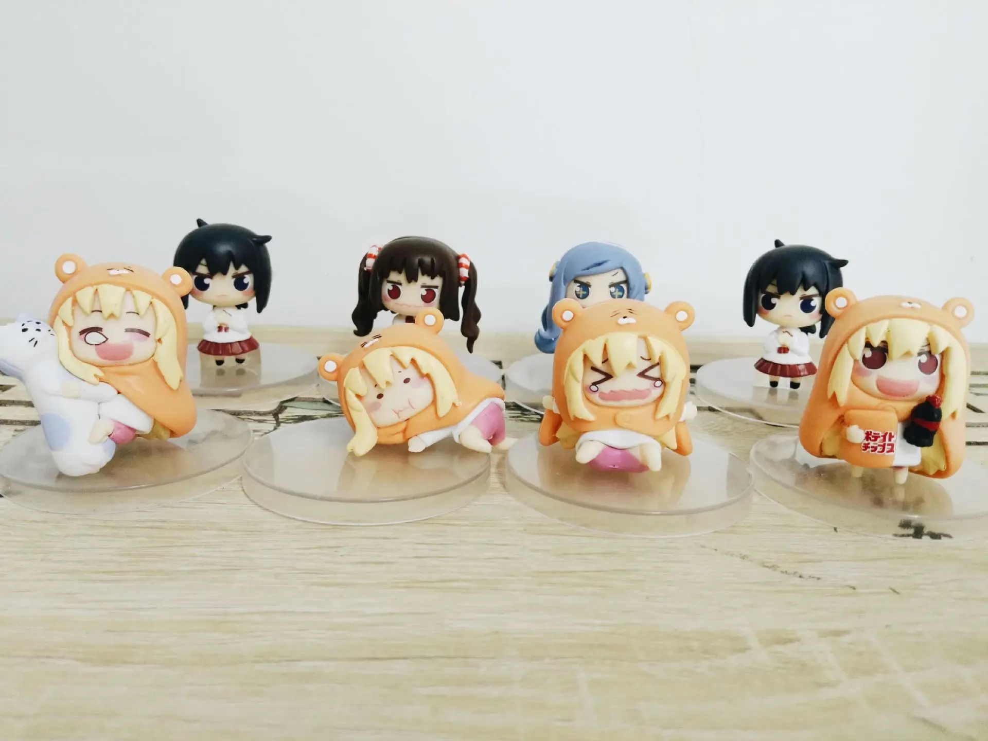 

8pcs/set Anime Small buried Sankaku Head Himouto! Umaru-Chan Umaru Doma PVC Character Figure Doll Toy