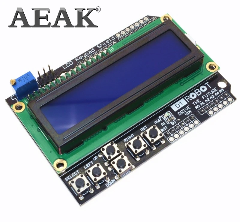 AEAK 1 шт. ЖК-клавиатура Щит lcd 1602 lcd 1602 Модуль дисплей для Arduino ATMEGA328 ATMEGA2560 raspberry pi UNO синий экран