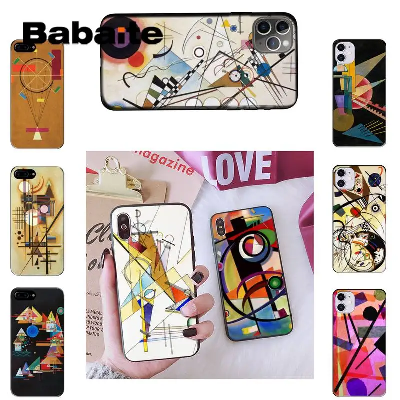 

Babaite Wassily Kandinsky Shell Phone Case For iPhone 8 7 6 6S Plus X XS MAX 5 5S SE XR 11 11pro promax 12 12Pro Promax