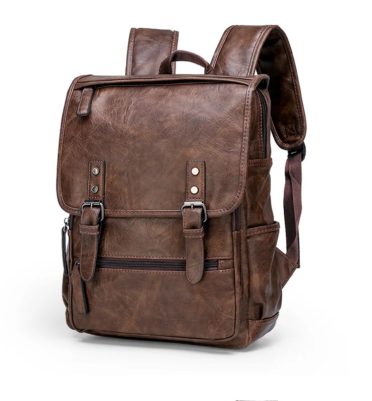

Men Backpack Men's Backpacks bags Luxury Designer Pu Leather Backpacks Male High Quality Travel bag
