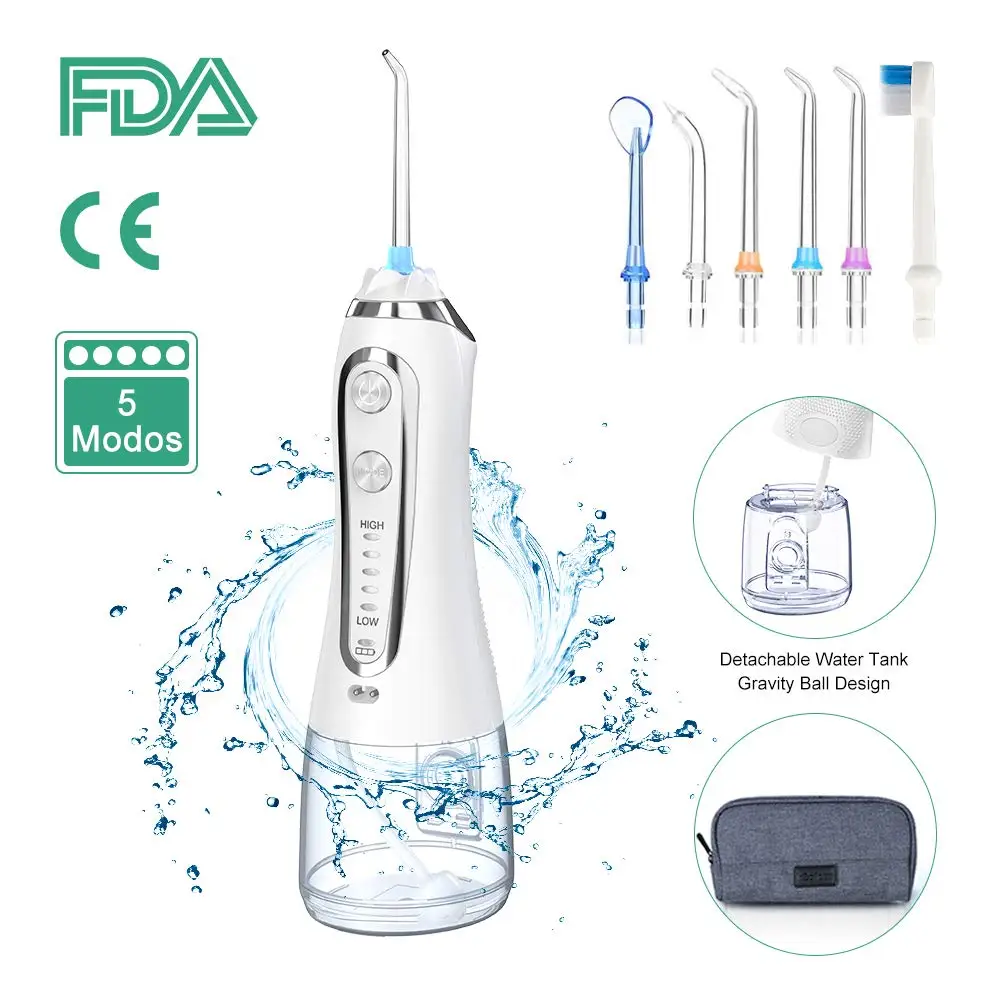 300 мл Ирригатор для полости рта 5 режимов USB Перезаряжаемые Стоматологическая