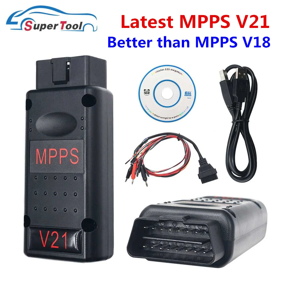 Низкая цена MPPS V21 разрывной тросовой кабель V18.12.3.8 ECU чип для настройки лучше чем V18