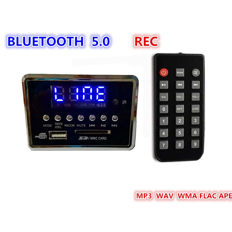 3 7-5 в USB FM Aux Радио MP3 плеер встроенный автомобильный Громкая связь Bluetooth декодер