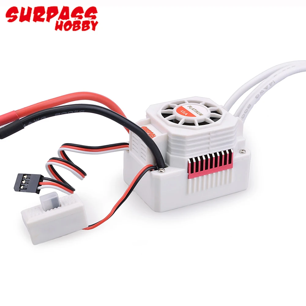 Водонепроницаемая машинка Surpass Hobby Platinum 45A/60A ESC для радиоуправляемых