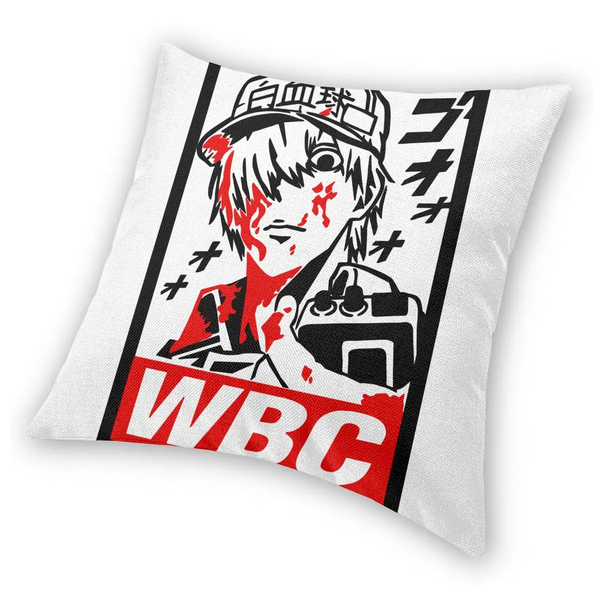 Белые кровяные клетки Hataraku Saibou наволочка для диванной подушки Полиэстеровые