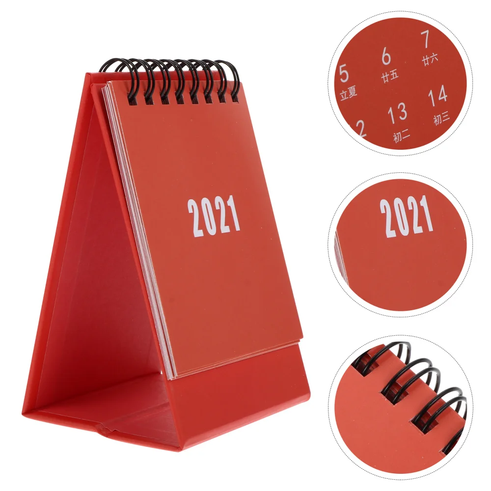 

3PCS Small Size Calendar Desktop Table Standing Monthly Calendar