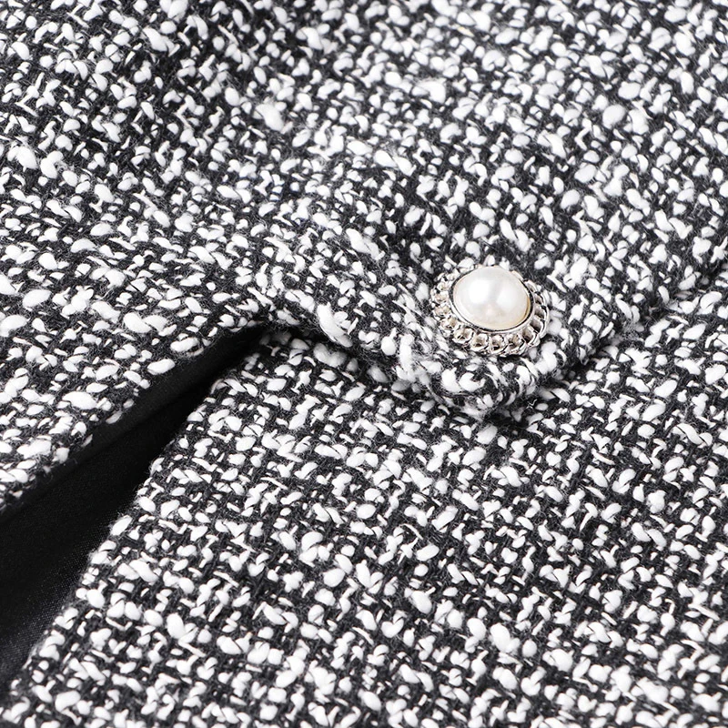 Женский твидовый комплект VSUE из двух предметов твидовая шерстяная накидка шаль