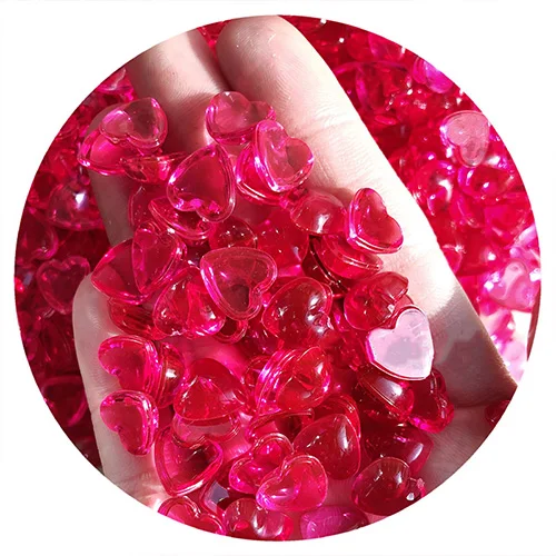 Rose Red Счастливый обезьяна сердце аквариум бусины поставки слаймов Подвески Прозрачный Дополнение DIY Kit Аксессуары для пушистое облако Хрустящие Slime - Цвет: Rose Red