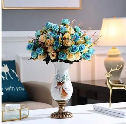 Красивая свадебная Рождественская ваза украшение для дома модный простой цветок