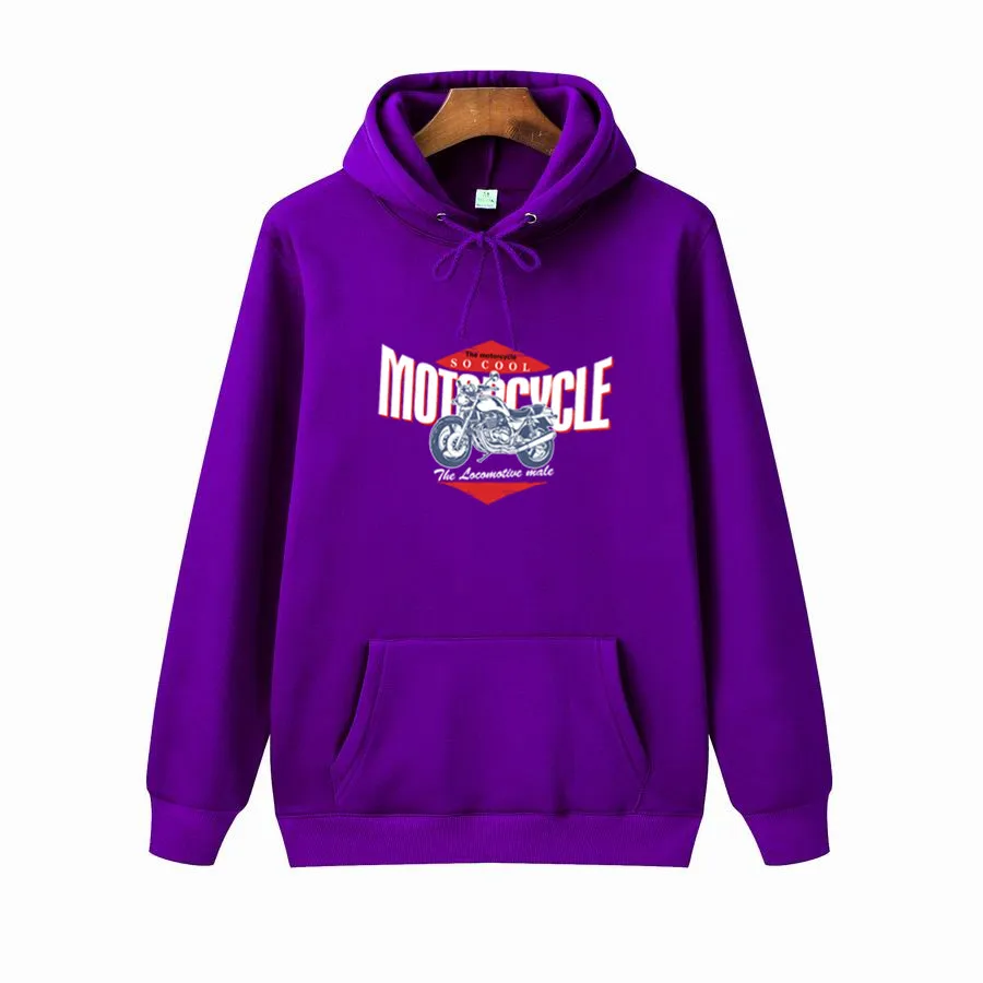 Осеннее Новое поступление Спортивная мужская толстовка с принтом &quotмотоцикл&quot
