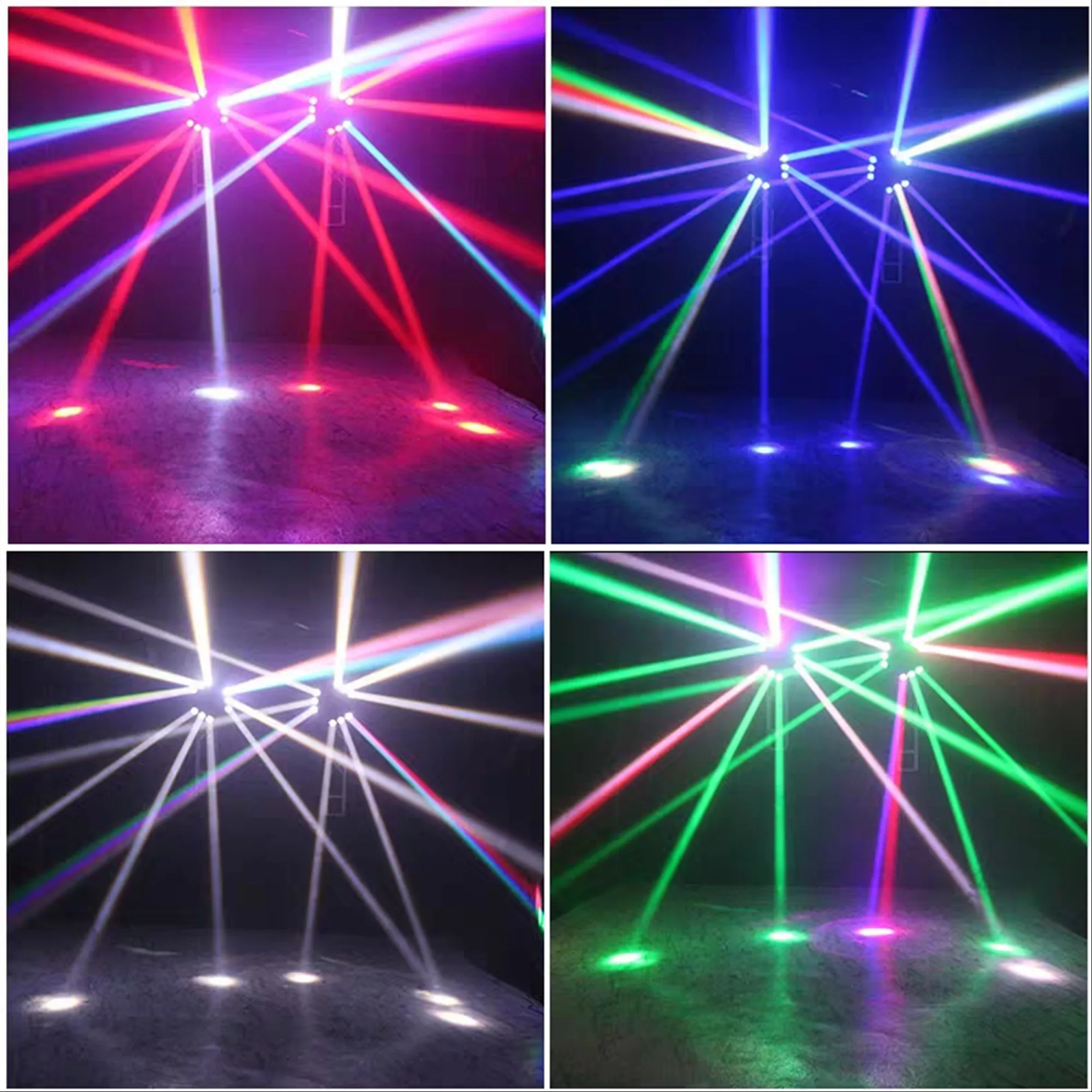 

New Arrival MINI LED 9x10W LED Spider Light RGBW 16/48CH DMX Stage Lights Dj LED Spider Moving Head Beam Light