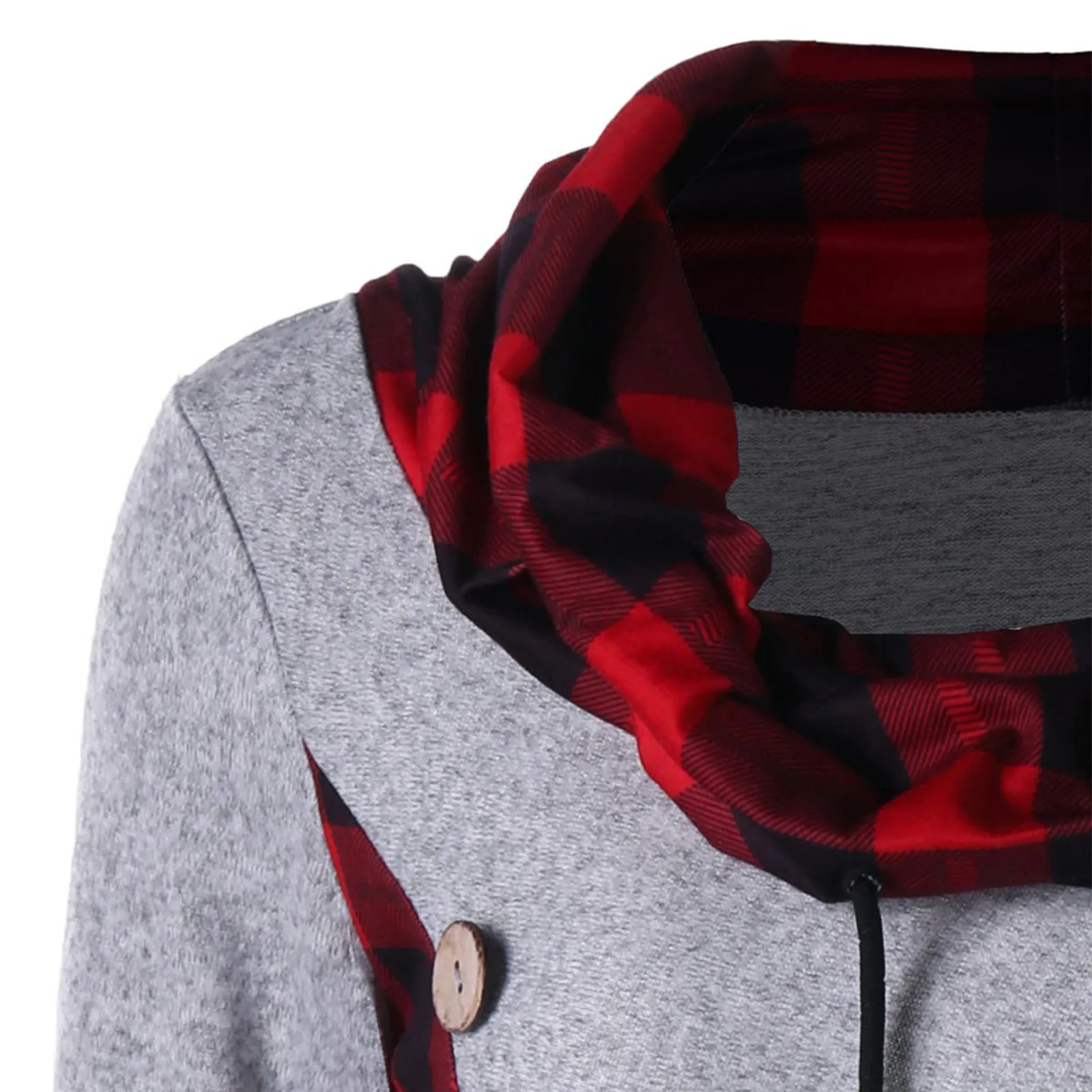 

Femme Robe 2020 Women's Fashion Plaid Scarf Collar Buttons Decoration Patchwork Casual Dress Vestido De Mujer