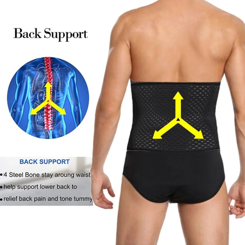 Man Slimming Body Shaper Male Waist Trainer Cincher Corset Men Body Modeling Belt Tummy Control Shapers Strap Fitness Shapewear
