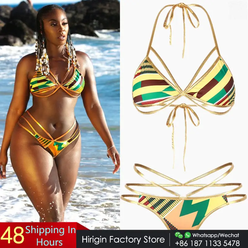 

Купальник женский треугольный, бандажный купальник пуш-ап, пляжная одежда