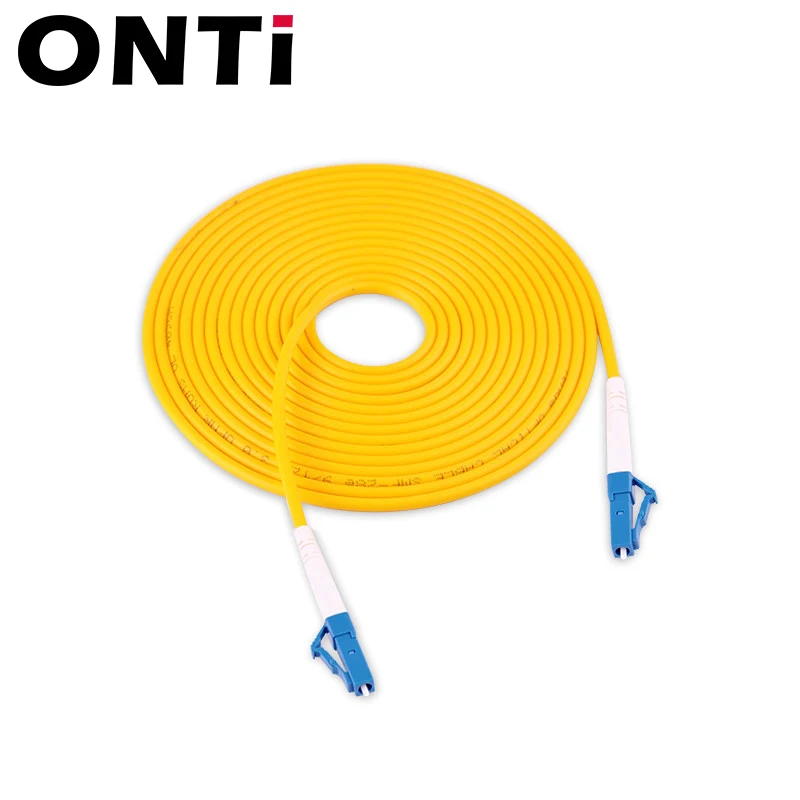 ONTi 10 шт. LC UPC to Simplex 2 0 мм 3 ПВХ одномодовый волоконный патч-кабель Соединительный