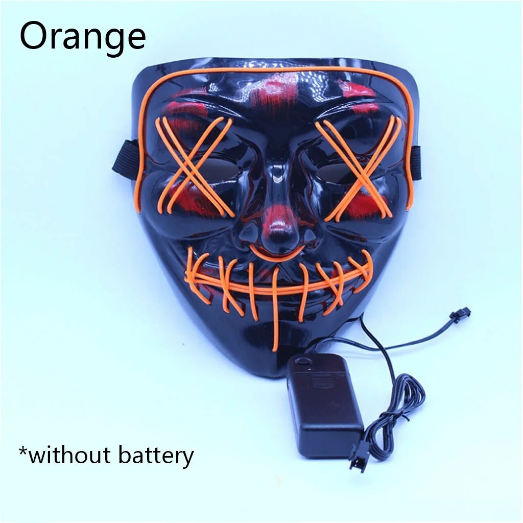 C orange Смешные страшные Вечерние Маски для взрослых, латексная маска клоуна для косплея, маскарадные Вечерние Маски для Хэллоуина - Цвет: C orange