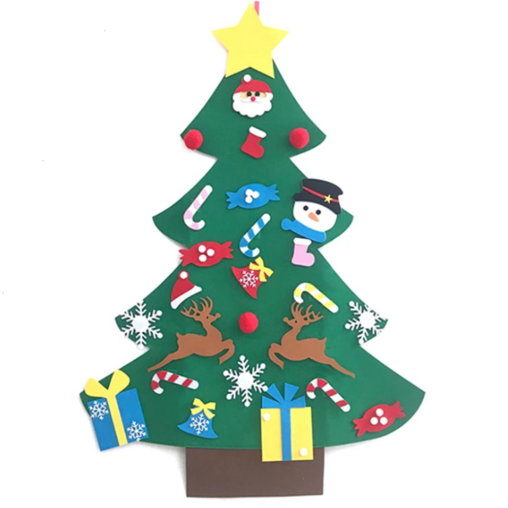 DIY головоломки игрушки для детей милый Войлок Рождественская елка 3D головоломка
