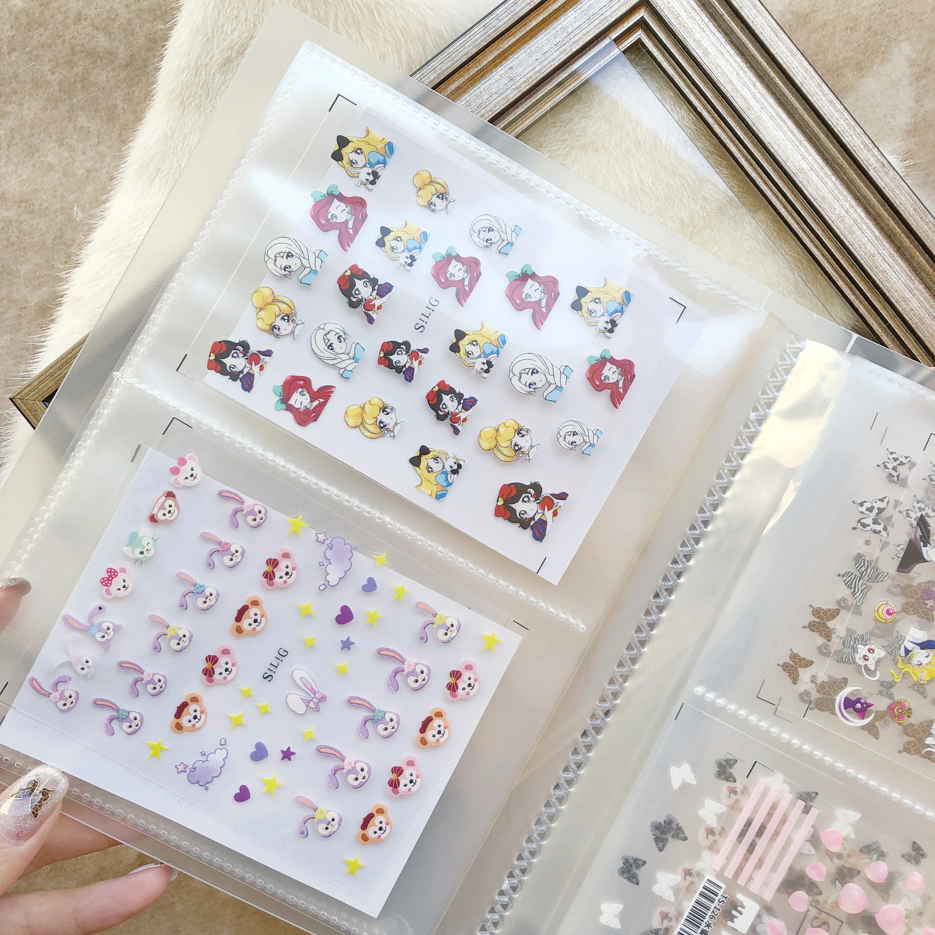 

80 slots Art Sticker Holder Business Card Collecting Albums Storage Holder Travel Tickets Pockets