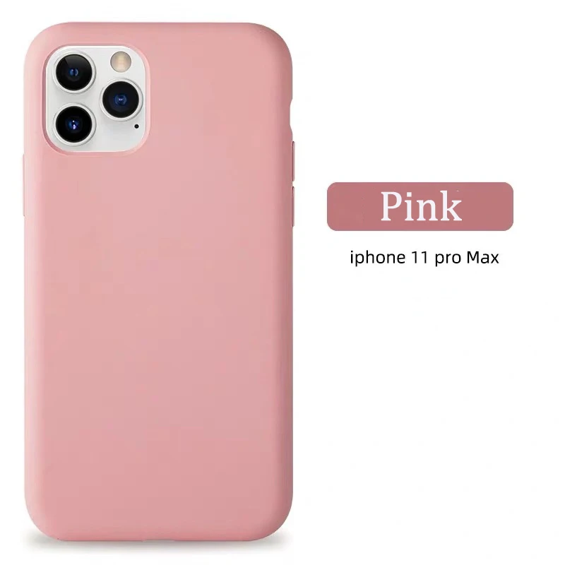 Жидкий силиконовый чехол для iphone 11 pro max X XS XR для iphone 6 7 8 Plus Мягкий тонкий полное покрытие 9-цвет чехол s