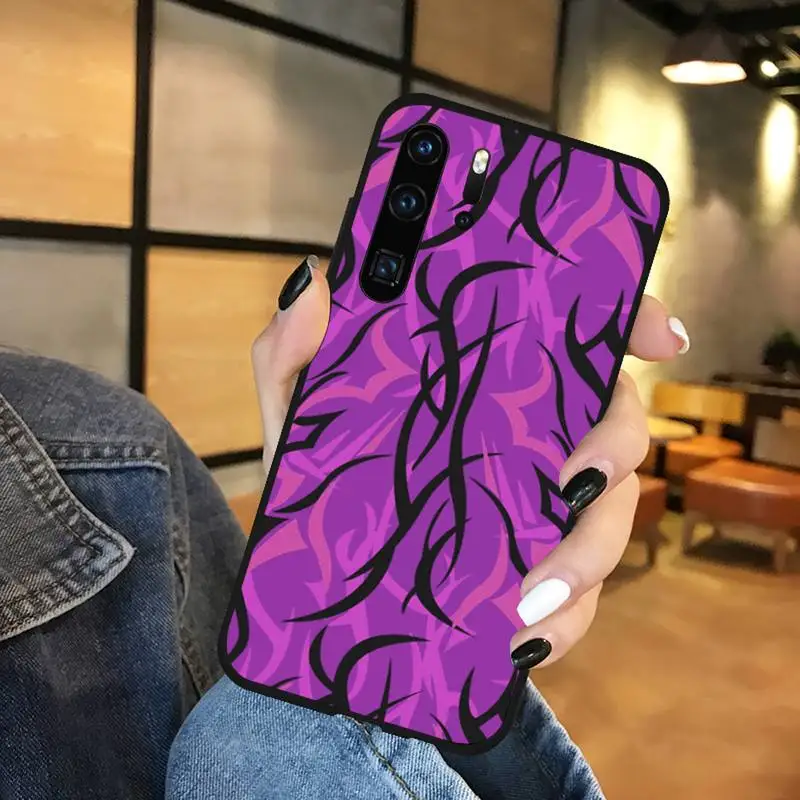 

Camo Pink Art Red Phone Case Funda For Huawei P9 P10 P20 P30 Lite 2016 2017 2019 plus pro P smart