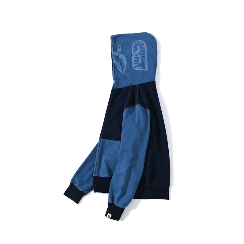 

Sweatshirt Harajuku Casual Clothing Lounge Wear Bape Shark Oversized Hoodies Men Japanese Streetwear with Zipper