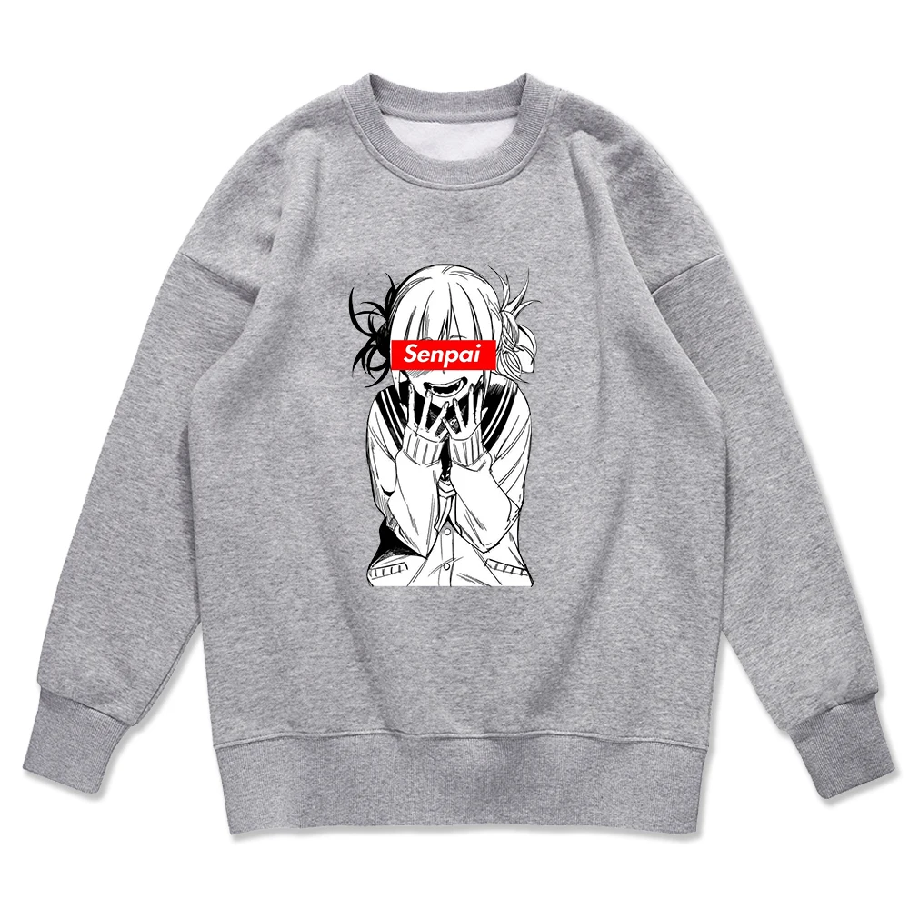 

Химико Тога от My hero Академия толстовки мужские повседневные свободные толстовки оверсайз Модный пуловер с круглым вырезом Толстовка Осенн...