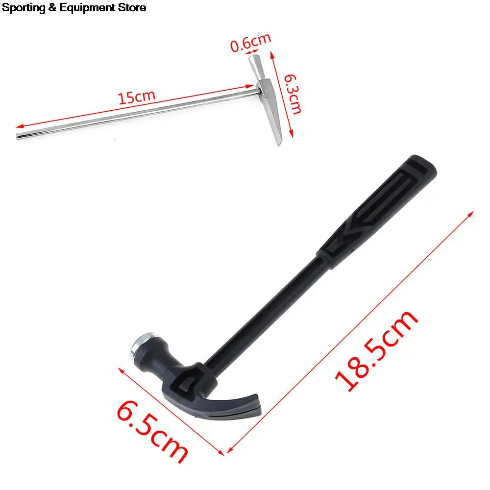 Metal Mini Claw Handle Hammer Woodworking Nail Puncher Small Iron Watch Repair Hand Tool Emergency Safety Escape | Спорт и