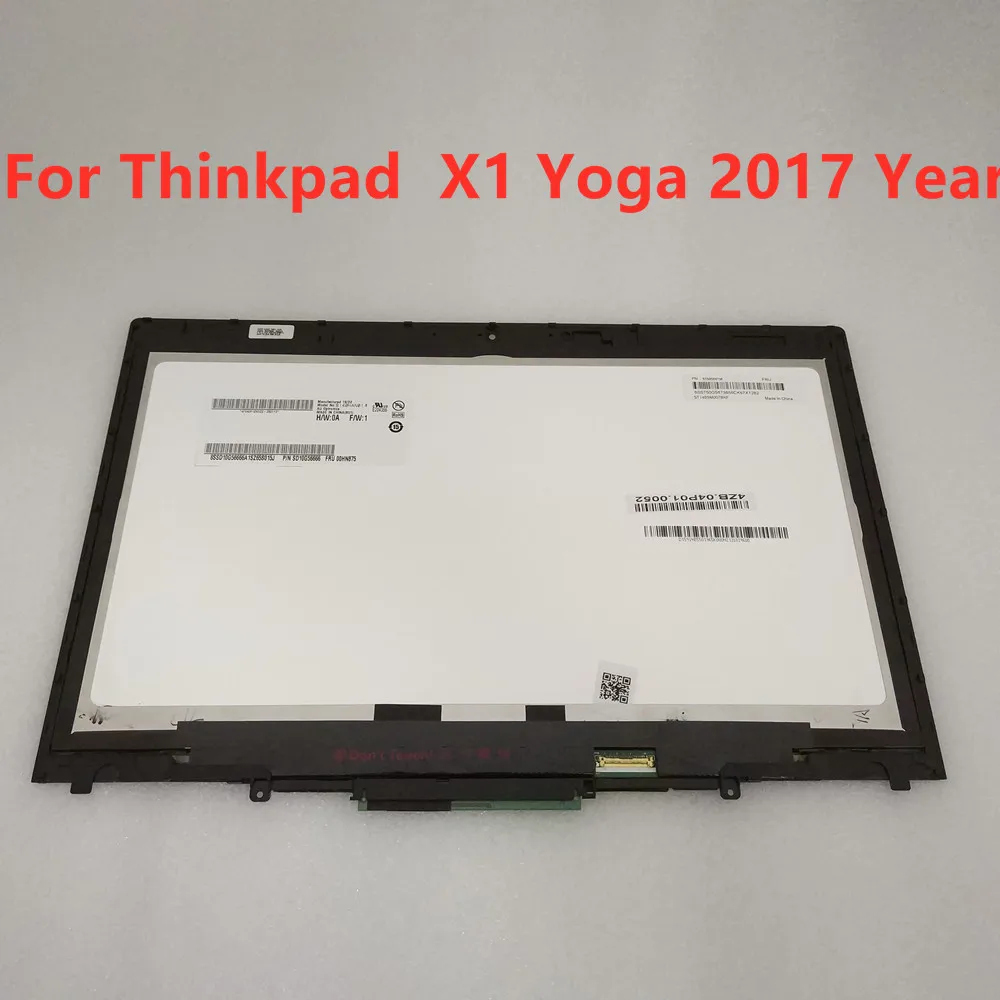 

1920x1080 LCD Panel B140han01.8 Touch Screen Assembly For Thinkpad X1 Yoga 2nd Gen 01AX895 01AX896 01AY916 01YR155