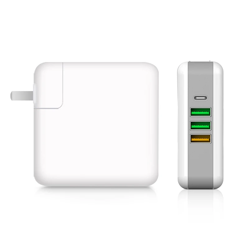 61 Вт PD3.0 зарядное устройство Быстрая USB C 4 порта настенное A 24 QC4.0 3 0 для Apple MacBook/iPhone11
