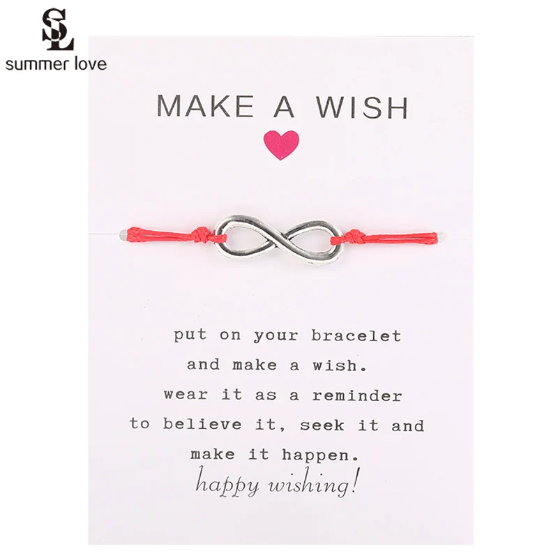 Модный Бесконечный Браслет с шармами в виде совы сердца дерева регулируемые