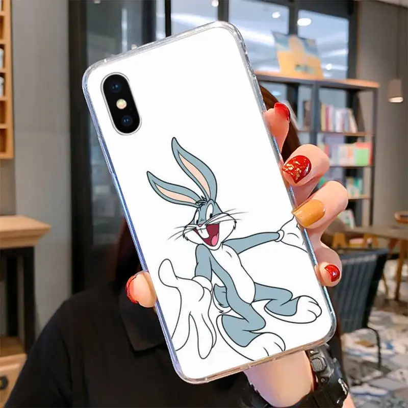 

Bunny Bugs New Cute Phone Case For Samsung S10 S10lite 2019 S9 S9plus S8 S7 Transparent Cases