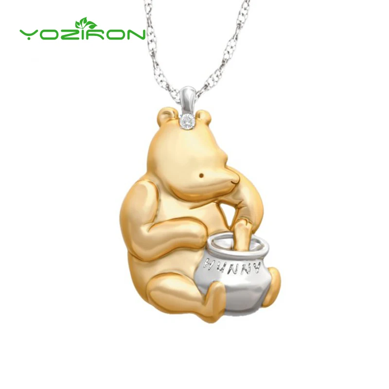 Yoziron Милая подвеска с желтым медведем ожерелье s для женщин и девушек