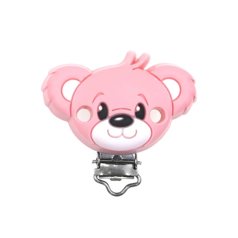 Kovict-chupete de silicona con forma de Animal, cadena de chupete de grado alimenticio, collar, pulsera, accesorios de juguetes para beb&eacute;s, libre de BPA, 3 uds.-3