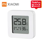 Умный бытовой термометр XIAOMI MIJIA, электронный прибор для измерения температуры и влажности с Bluetooth и цифровым дисплеем