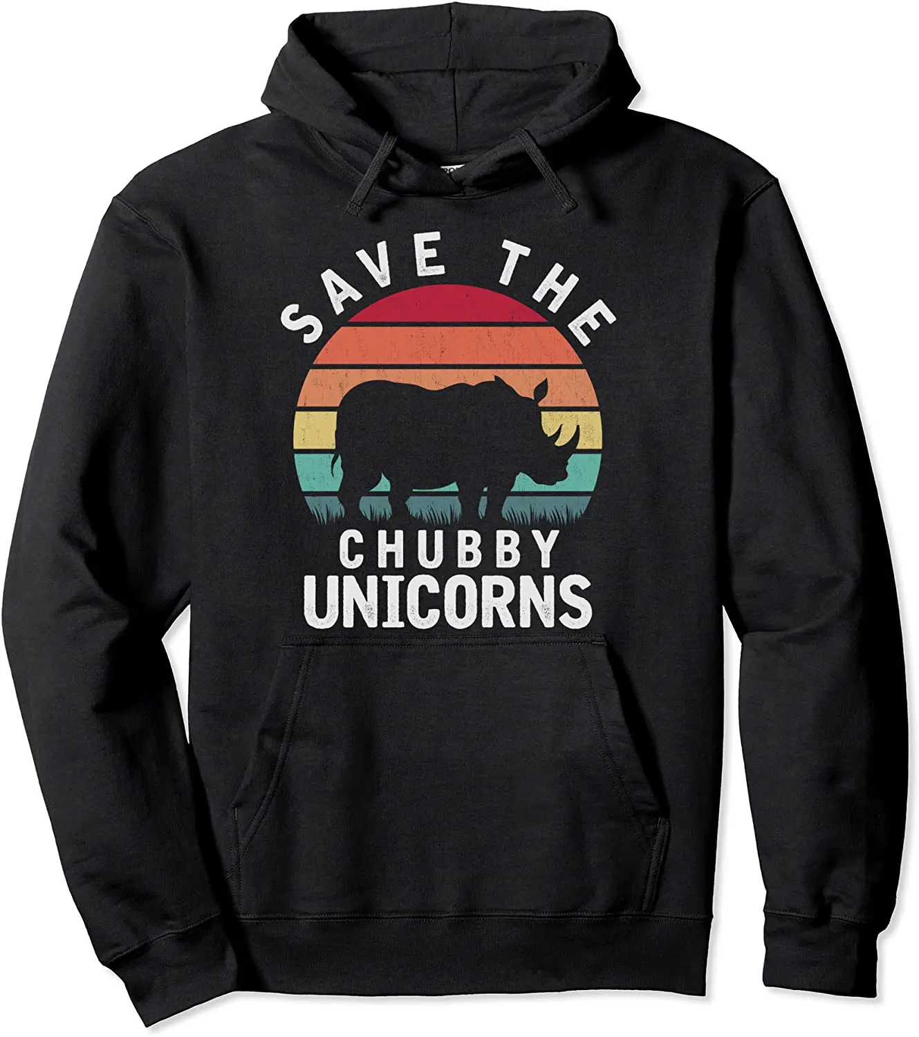 

Пуловер с надписью «Save The Chubby Rhino»