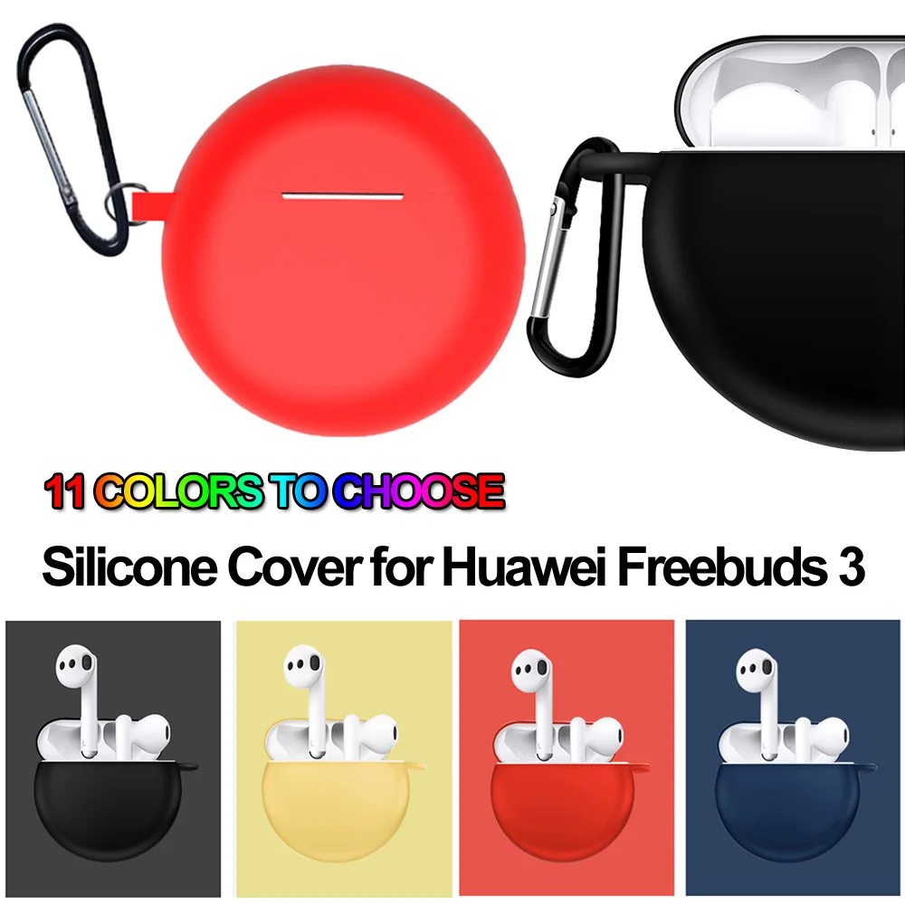 Новый мягкий силиконовый защитный чехол для зарядки Huawei Freebuds 3 беспроводные