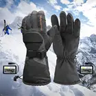Перчатки для мотоциклистов, 3,7 в, водонепроницаемые, для сенсорных экранов