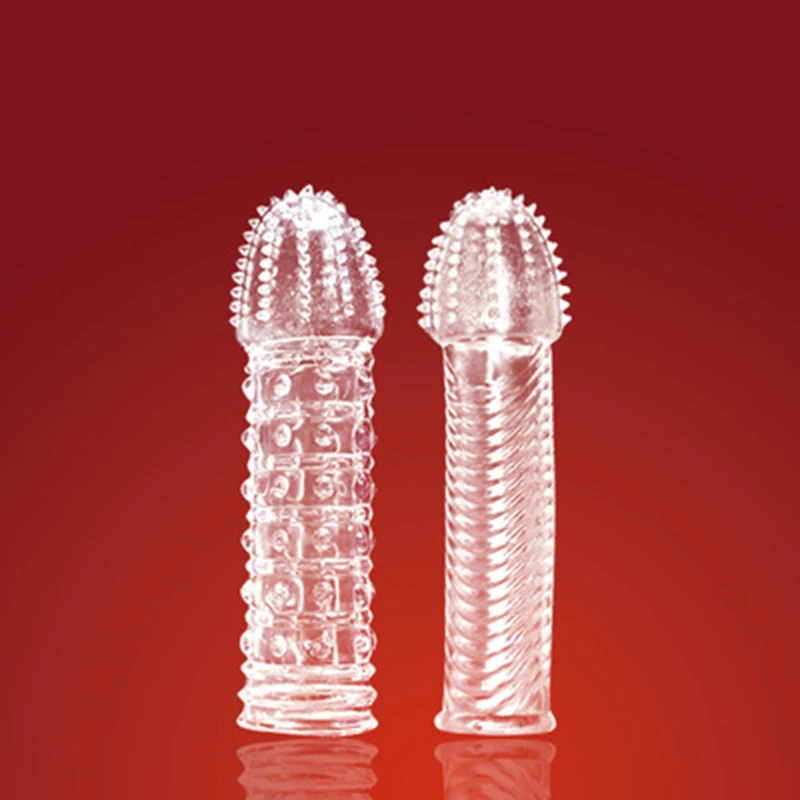 Многоразовый Хрустальный пенис презерватив с кольцами для мужчин Задержка