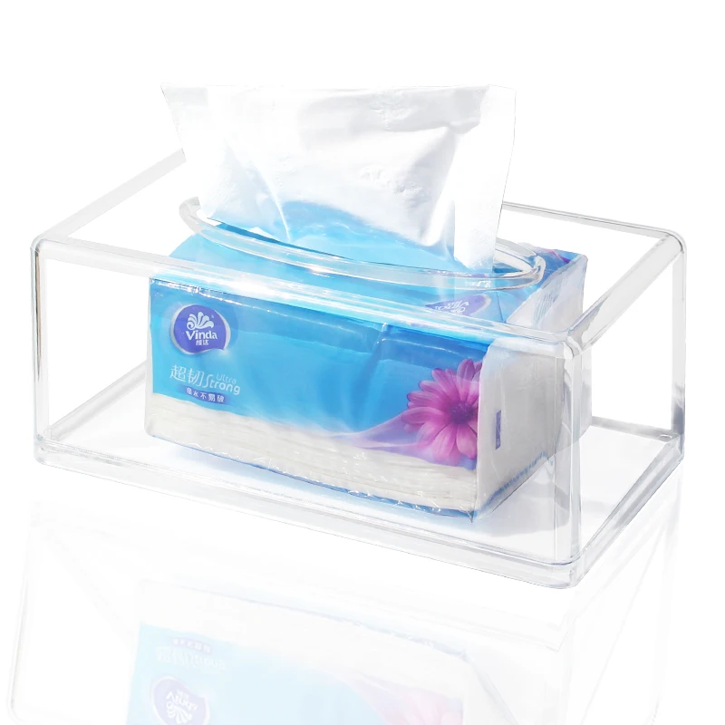 

Napkin Holder Household Transparent Acrylic Box For Napkins Home Hotel Creative Acrylic Tissue Box Storage Rack
