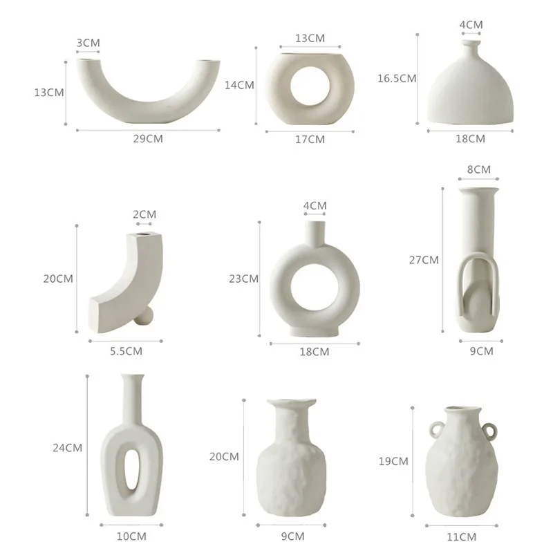 

Nordic Ins Ceramic Vase Home Decoration Ornaments Crafts Vegetarian Ceramic Flower Pot Art Vases Home Decoration Ornament Gifts