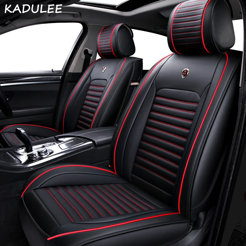 Чехлы для автомобильных сидений KADULEE из искусственной кожи Nissan Qashqai Note Murano March Teana
