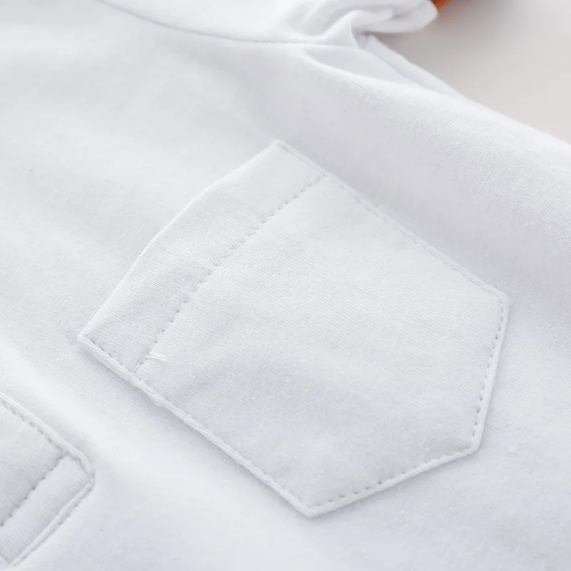 

Summer baby clothes Unisex short-sleeved lapel cotton newborn baby boy girl romper