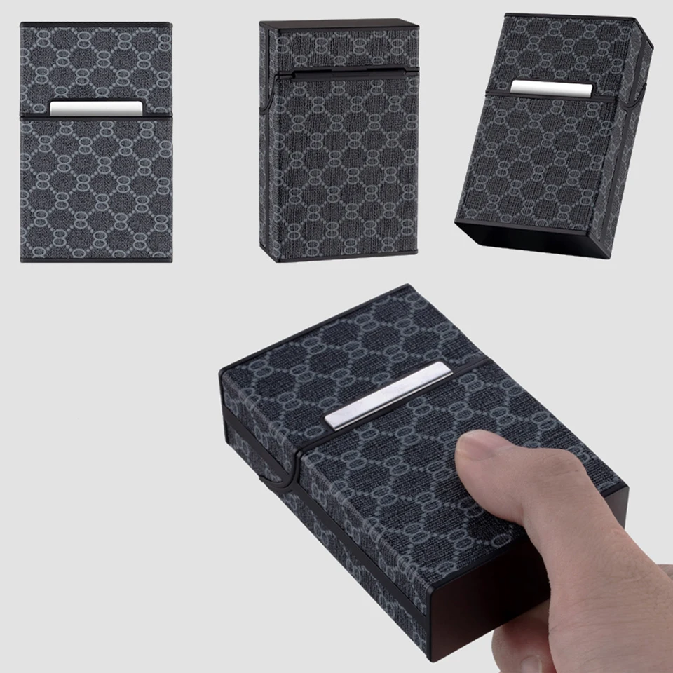 1 шт. алюминиевый чехол для сигарет держатель табака карманная коробка контейнер