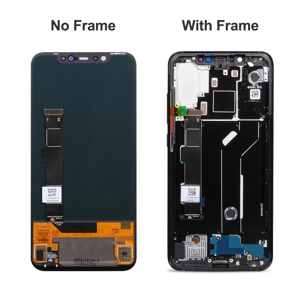 Супер AMOLED для 6,2" Xiaomi mi 8 Xiao mi 8 mi 8 ЖК-дисплей рамка+ сенсорный экран панель дигитайзер Замена